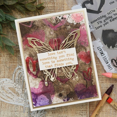 Stampers Anonymous - Tim Holtz - Cling Mounted Rubber Stamp Set - Love Notes