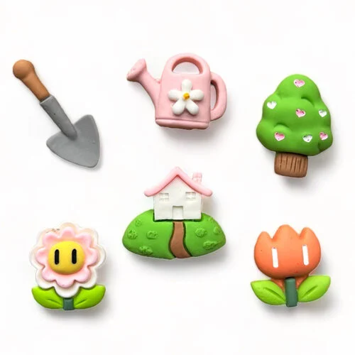 Buttons Galore and More - Flatbackz Collection - Embellishments - Gardening Glee