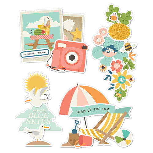Simple Stories - Summer Snapshots Collection - Layered Chipboard 2 Simple Stories - Summer Snapshots Collection - Layered Chipboard