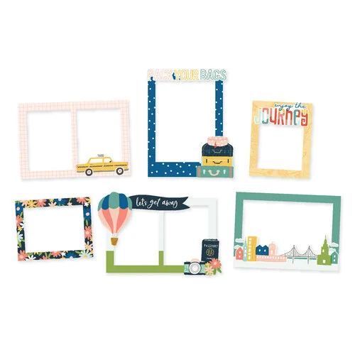 Simple Stories - Pack Your Bags Collection - Chipboard Frames