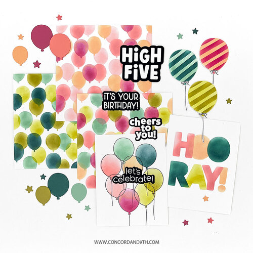 Concord and 9th - Stencils - Bunch of Balloons