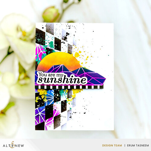 Altenew - Builder Stencil - 2 in 1 Set - Sunset Horizon