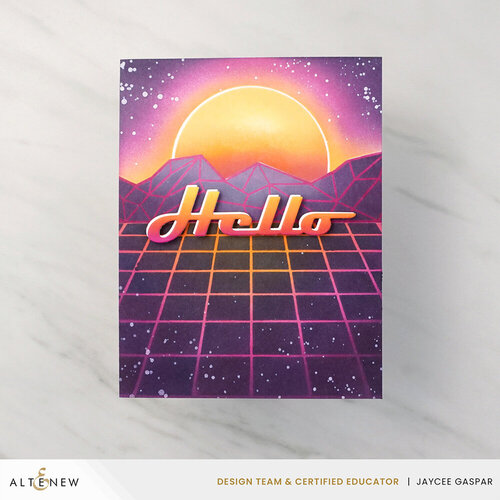 Altenew - Builder Stencil - 2 in 1 Set - Sunset Horizon