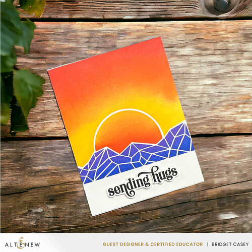 Altenew - Builder Stencil - 2 in 1 Set - Sunset Horizon