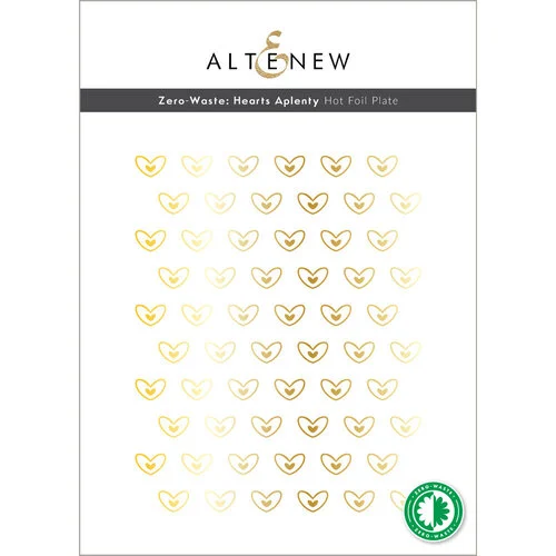 Altenew - Hot Foil Plate - Zero-Waste - Hearts Aplenty 1 Altenew - Hot Foil Plate - Zero-Waste - Hearts Aplenty