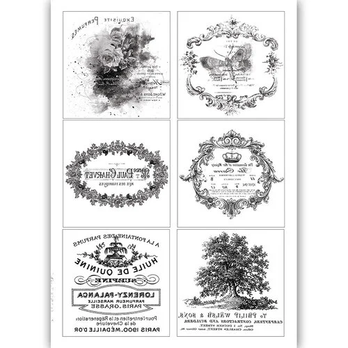 Dress My Craft - Transfer Me - Vintage Tile - Set Eight 1 Dress My Craft - Transfer Me - Vintage Tile - Set Eight