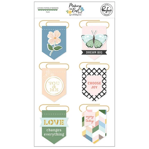 Pinkfresh Studio - Making the Best of It Collection - Layered Paperclip Banners