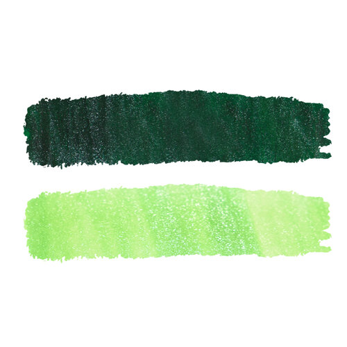 Scrapbook.com - Glitter Brush Marker Set - Greens - 2 Pack