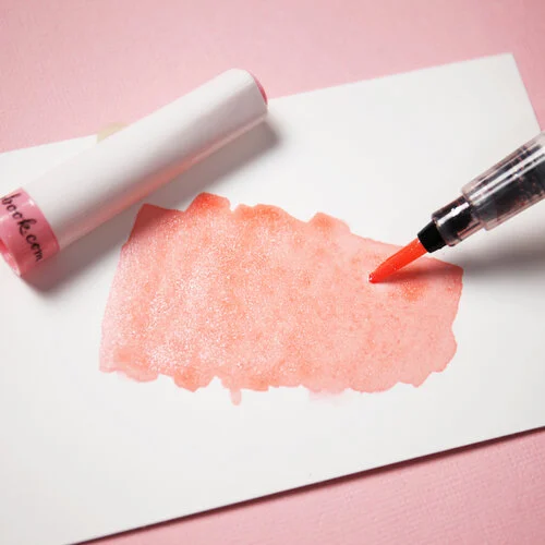 Scrapbook.com - Glitter Brush Marker Set - Pinks - 3 Pack