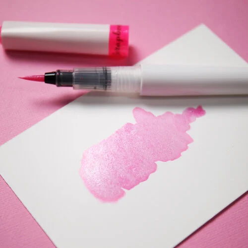 Scrapbook.com - Glitter Brush Marker Set - Pinks - 3 Pack