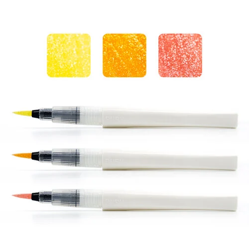 Scrapbook.com - Glitter Brush Marker Bundle - Sunset - 3 Pack 1 Scrapbook.com - Glitter Brush Marker Bundle - Sunset - 3 Pack