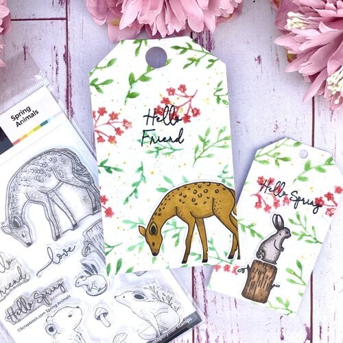 Scrapbook.com - Spring Animals Bundle - Dies, Stamp, Glitter Brushes 11 Scrapbook.com - Spring Animals Bundle - Dies, Stamp, Glitter Brushes
