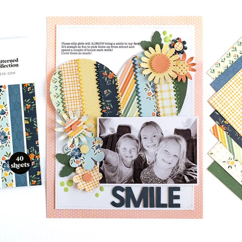 Scrapbook.com - Charming - Patterned Cardstock Paper Pad - Double Sided - 6x8 - 40 Sheets