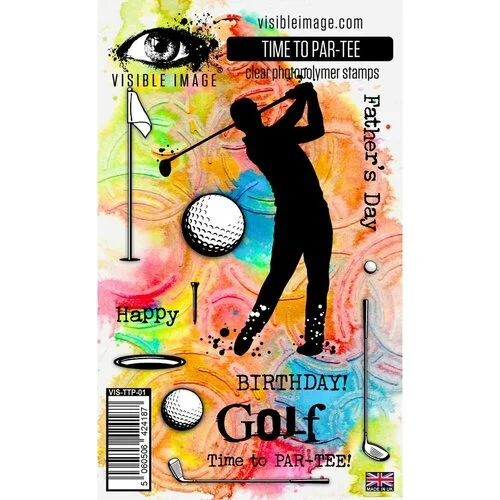 Visible Image - Clear Photopolymer Stamps - Time to Par-Tee 1 Visible Image - Clear Photopolymer Stamps - Time to Par-Tee