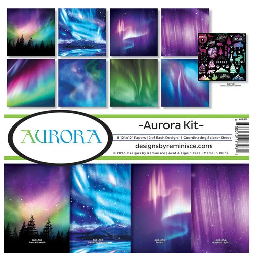Reminisce - 12 x 12 Collection Kit - Aurora 1 Reminisce - 12 x 12 Collection Kit - Aurora