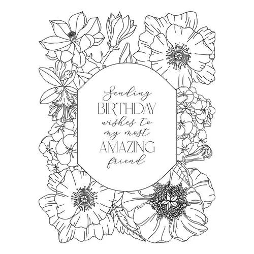 Spellbinders - BetterPress Collection - Press Plates - Mirrored Arch - Blooms 2 Spellbinders - BetterPress Collection - Press Plates - Mirrored Arch - Blooms