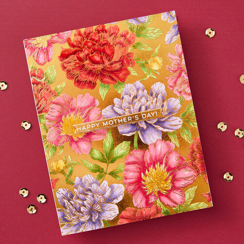 Spellbinders - BetterPress Collection - Press Plates - Let's Celebrate - Peony Background 8 Spellbinders - BetterPress Collection - Press Plates - Let's Celebrate - Peony Background
