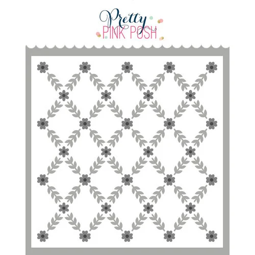 Pretty Pink Posh - Layering Stencils - Floral Vines