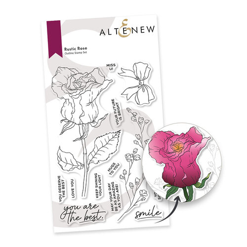 Altenew - Clear Photopolymer Stamps - Rustic Rose 1 Altenew - Clear Photopolymer Stamps - Rustic Rose