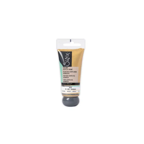 Sizzix - Effectz Collection - Creamy Matte Acrylic Paint - Gold 1 Sizzix - Effectz Collection - Creamy Matte Acrylic Paint - Gold