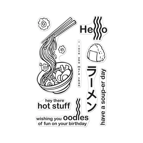 Hero Arts - Clear Photopolymer Stamps - Ramen 2 Hero Arts - Clear Photopolymer Stamps - Ramen
