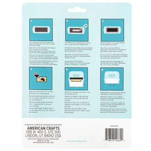 We R Makers - Tools - Typeset Stamp Punch Set