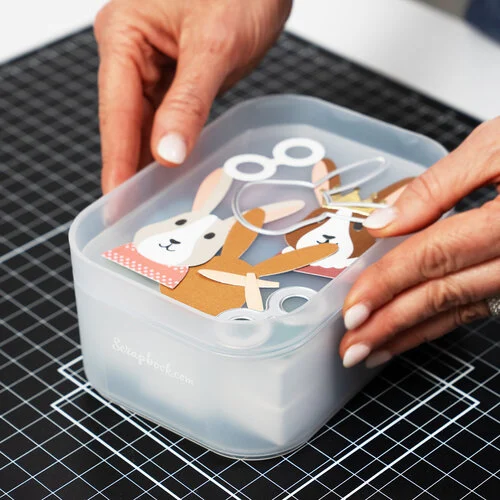 Scrapbook.com - Small and Large Storage Bins - Frost - 2 Pack 7 Scrapbook.com - Small and Large Storage Bins - Frost - 2 Pack