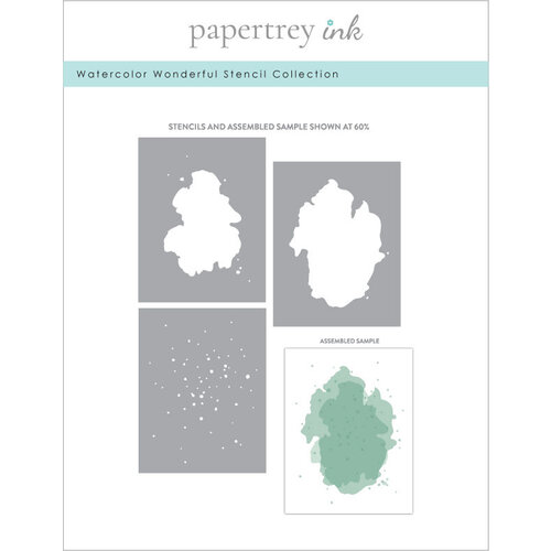 Papertrey Ink - Stencils - Watercolor Wonderful 1 Papertrey Ink - Stencils - Watercolor Wonderful