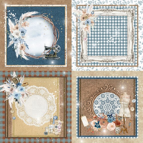 Memory Place - Stitched Together Collection - 12 x 12 Double Sided Paper - Crafting Dreams 2 Memory Place - Stitched Together Collection - 12 x 12 Double Sided Paper - Crafting Dreams