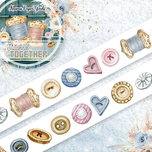 Memory Place - Stitched Together Collection - Washi Tape 2 Memory Place - Stitched Together Collection - Washi Tape