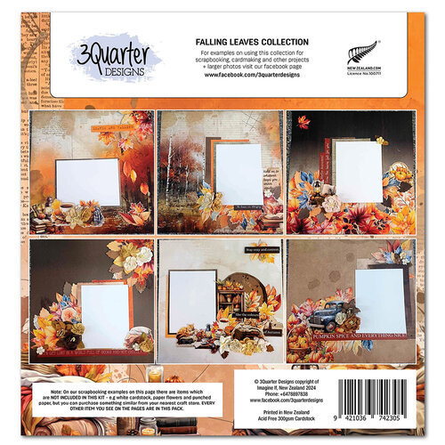 3Quarter Designs - Falling Leaves Collection - 12 x 12 Collection Pack