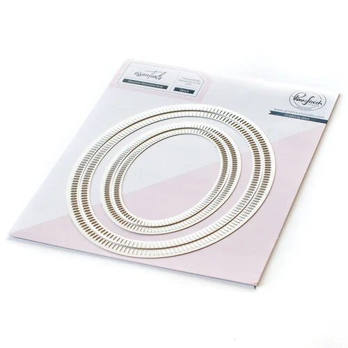 Pinkfresh Studio - Essentials Collection - Dies - Blanket Stitched Oval