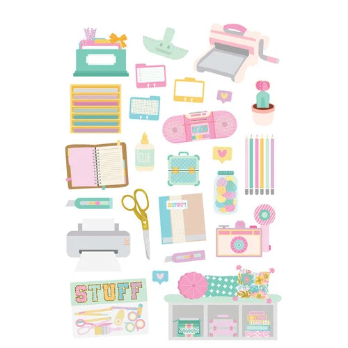 Simple Stories - Crafty Things Collection - Sticker Book