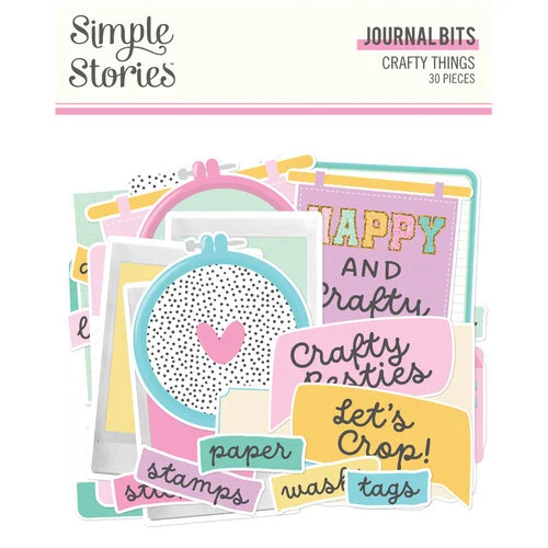 Simple Stories - Crafty Things Collection - Ephemera - Journal Bits