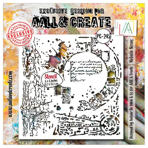 AALL and Create - Fractured Ecosphere Collection - Stencils - Nebula Nexus