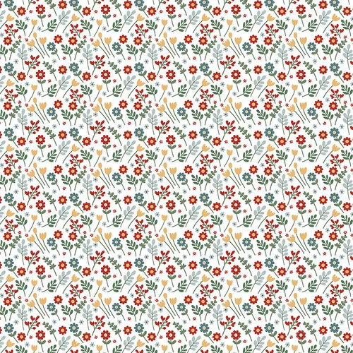 Echo Park - Chickens Collection - 12 x 12 Double Sided Paper - Simple Flowers 2 Echo Park - Chickens Collection - 12 x 12 Double Sided Paper - Simple Flowers