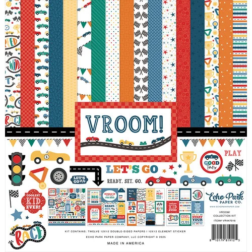 Echo Park - Vroom! Collection - 12 x 12 Collection Kit 1 Echo Park - Vroom! Collection - 12 x 12 Collection Kit