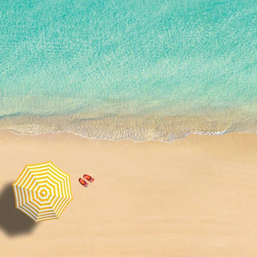 Reminisce - Beach Vibes Collection - 12 x 12 Double Sided Paper - Yellow Umbrella 2 Reminisce - Beach Vibes Collection - 12 x 12 Double Sided Paper - Yellow Umbrella