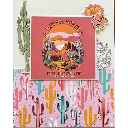 Reminisce - Desert Dreams Collection - 12 x 12 Double Sided Paper - Desert Dreams 5 Reminisce - Desert Dreams Collection - 12 x 12 Double Sided Paper - Desert Dreams