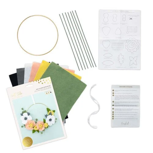 Violet Studio - Kit - Make Your Own Felt Flower Wreath