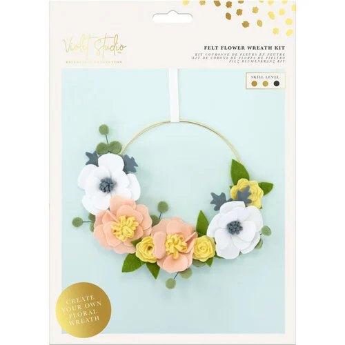 Violet Studio - Kit - Make Your Own Felt Flower Wreath