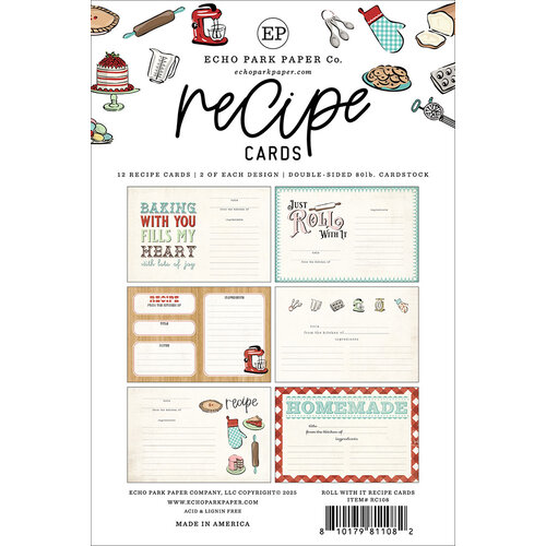 Echo Park - Recipe Cards Collection - Roll With It