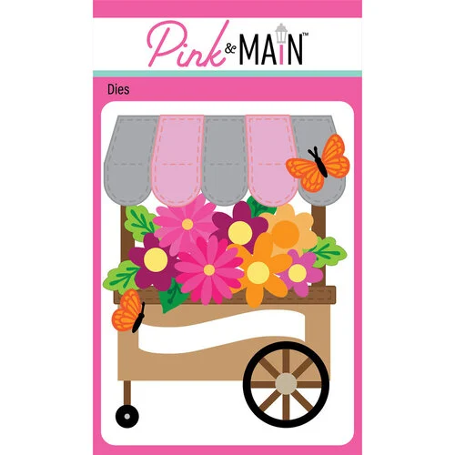 Pink and Main - Dies - Flower Cart Pop Up Card