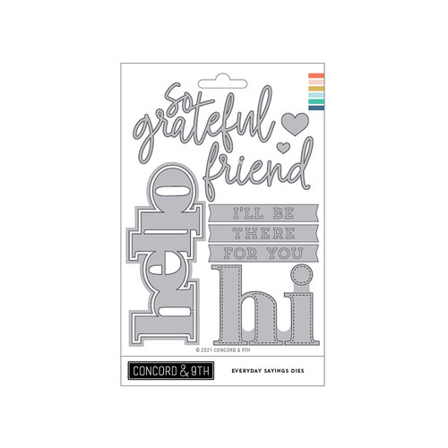 Concord and 9th - Dies - Everyday Sayings 1 Concord and 9th - Dies - Everyday Sayings