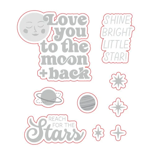 Scrapbook.com - Cosmic Bundle - Dies, Paper, Stamps 6 Scrapbook.com - Cosmic Bundle - Dies, Paper, Stamps