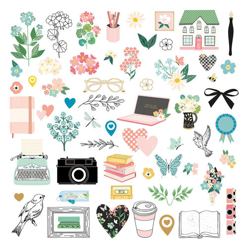 Spellbinders - Rosie's Studio - Hello It's Me Collection - Diecut Ephemera
