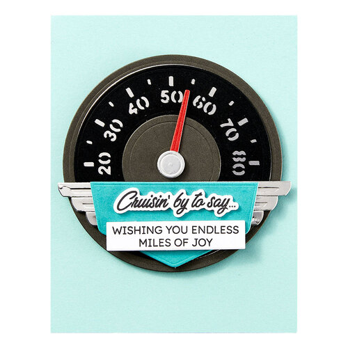 Spellbinders - Classic Road Legends Collection Collection - Etched Dies - Speedometer
