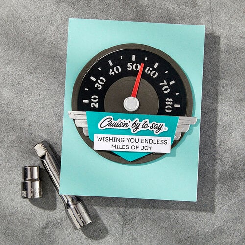Spellbinders - Classic Road Legends Collection Collection - Etched Dies - Speedometer