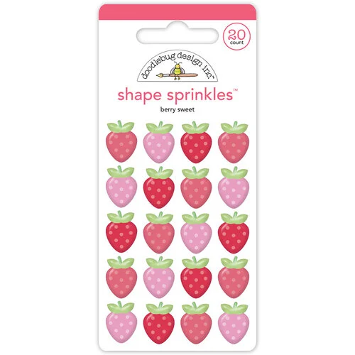 Doodlebug Design - Berry Sweet Collection - Shape Sprinkles 1 Doodlebug Design - Berry Sweet Collection - Shape Sprinkles