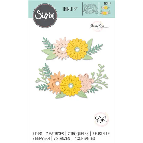 Sizzix - Thinlits Dies - Floral Contours